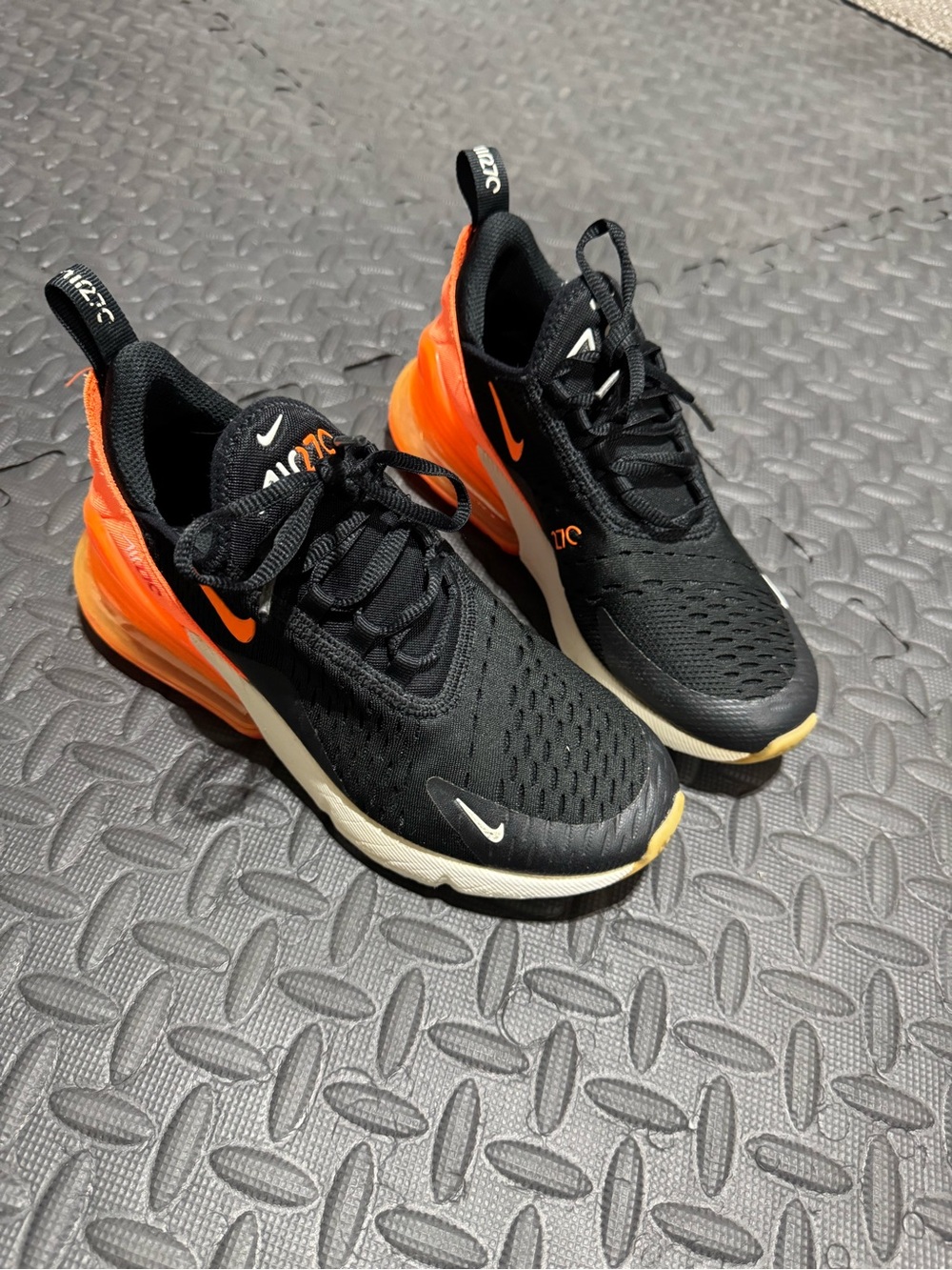 Nike Kids Air 270 Sneakers - Black & Orange